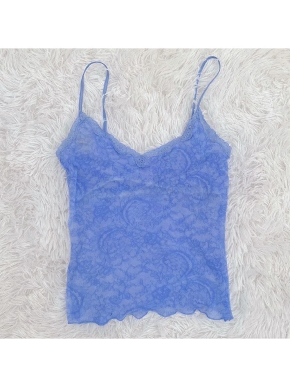 Y2K Victoria’s Secret micro mesh cami